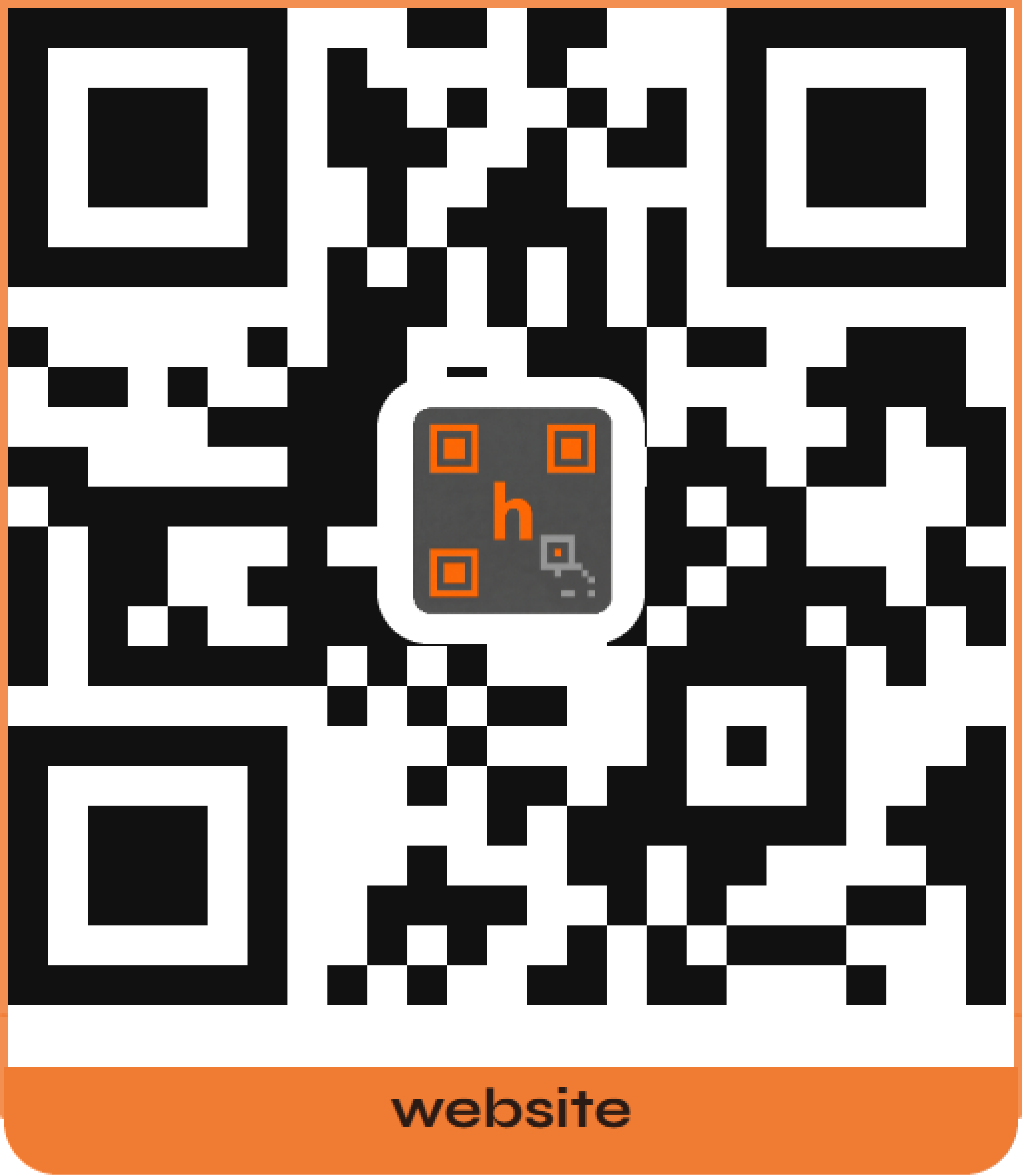 Handoff QR code � scan to visit our website